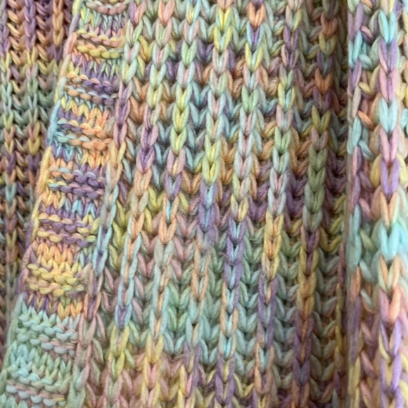 🌈 Pastel Rainbow 🌈 Current Mood Cardigan w/pockets - Picture 2 of 5